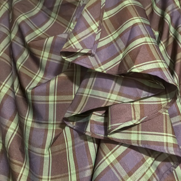 J Crew Collection Tartan Plaid Ruffle Skirt Size 0 - Picture 4 of 7